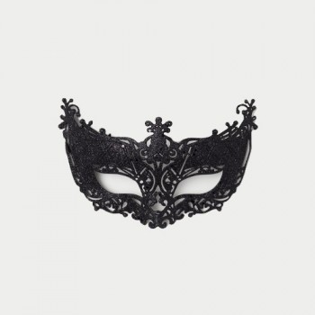 Блестящая черная маска на резинке Gatsby