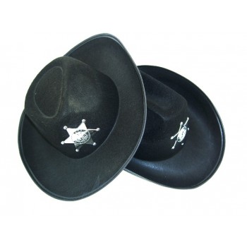 Шляпа шерифа черная - 2